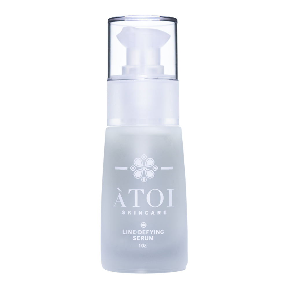 ATOI Line Defying serum Stimulates Collagen production while improving fine lines and wrinkles.